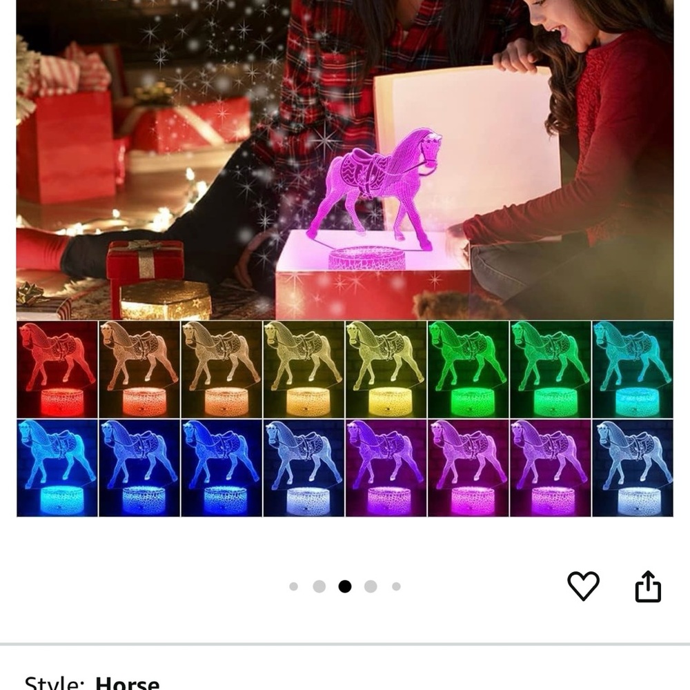 Night light for the horse lover .